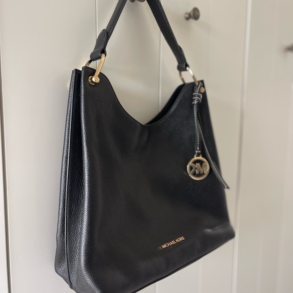 Michael Kors Black Leather Tote Bag - Picture 3 of 4